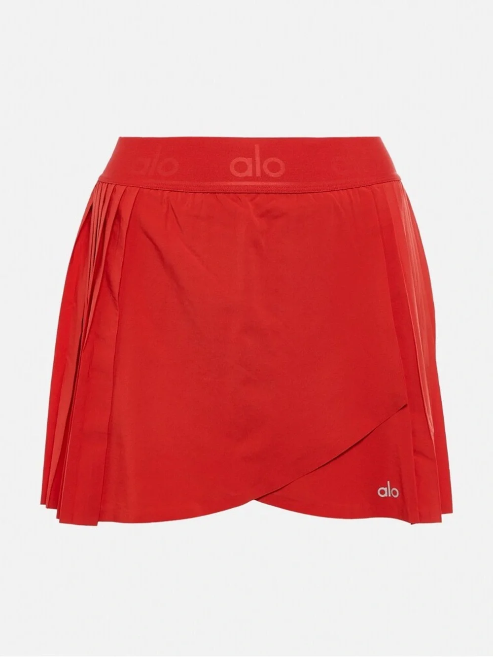 ALO Yoga Aces Red Pleated Tennis Skirt L - Picture 1 of 11